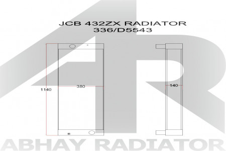 JCB 432ZX RADIATOR 336-D5543
